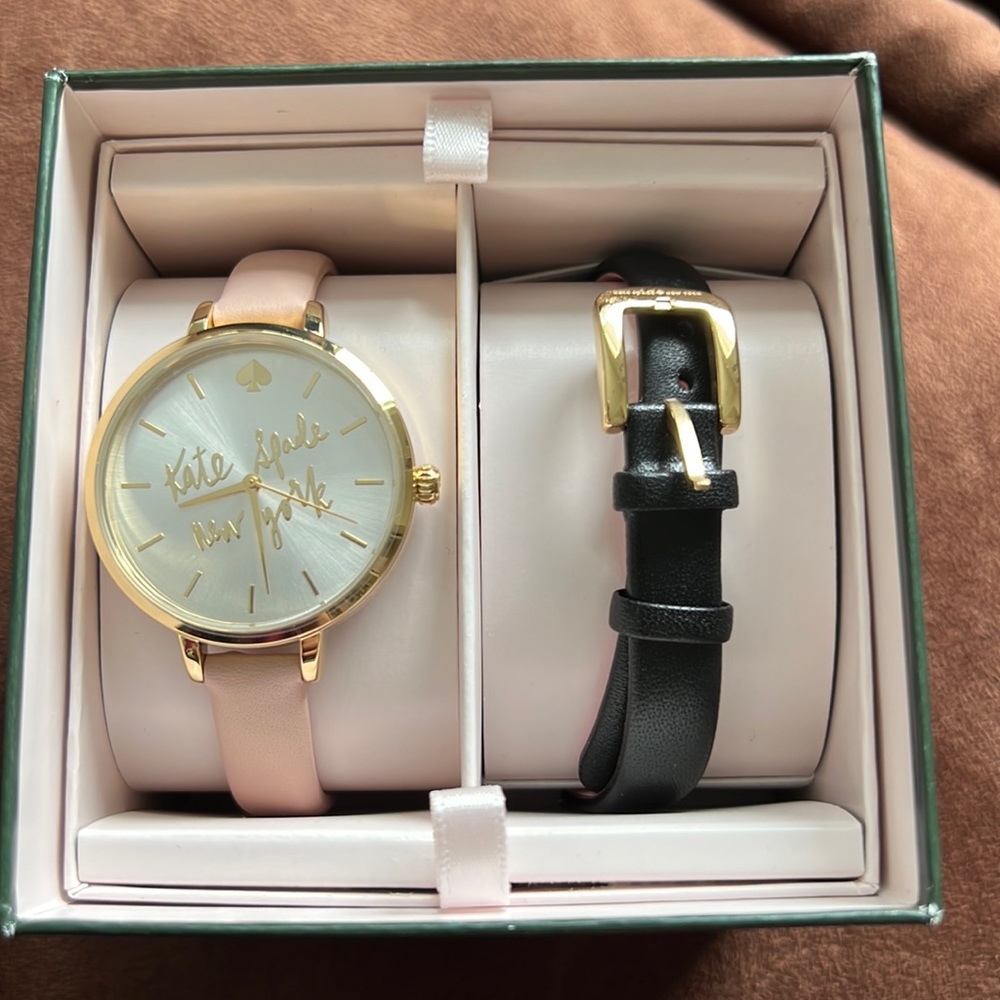 Kate Spade Pink and Black Metro Women’s Watch